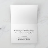 折り畳魅力的み式クリスマス シーズンカード (内部)