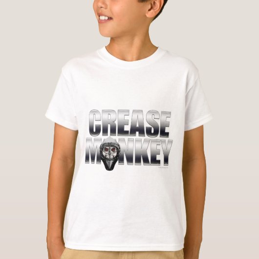 折り目モンキー(ホッケーゴアリー) Tシャツ (正面)