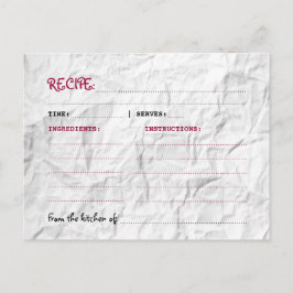 折り目紙レシピ ポストカード