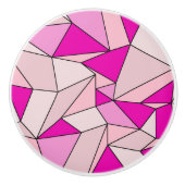 "折り目"ピンク セラミックノブ (正面)