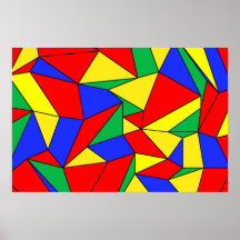 「折り目」プライマリカラーエクストララージプリント