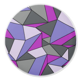 「折り目」紫、ピンク、グレー セラミックノブ