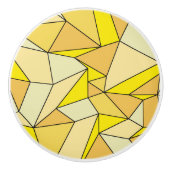 "折り目"黄色 セラミックノブ (正面)