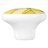 "折り目"黄色 セラミックノブ (側面)