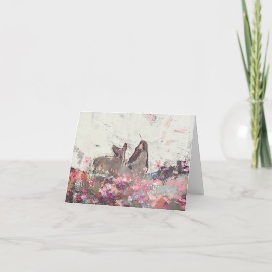 折り空白の畳みカード：愛された人 サンキューカード (正面)