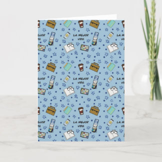 折り空白の畳みグリーティングカードJW「La mejor vida」 シーズンカード