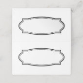 折り空白の畳み縁ど座席表エレガント プレイスカード (外部開封)