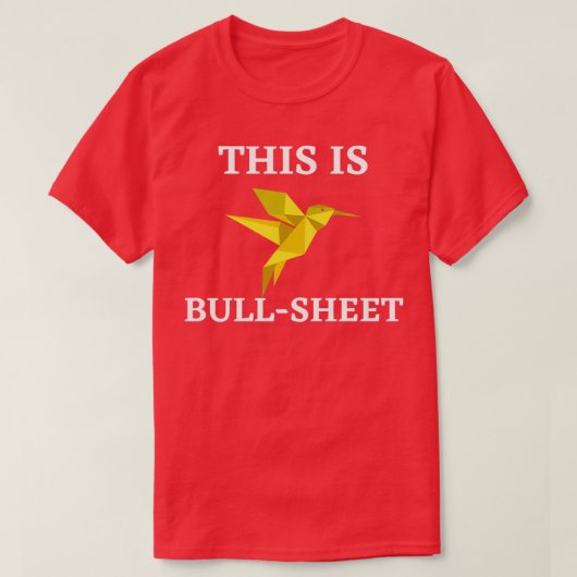 折り紙おもしろいこれはBullSheet T Tシャツ (デザイン正面)