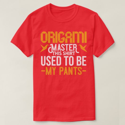折り紙おもしろいマスターデザイン Tシャツ (デザイン正面)