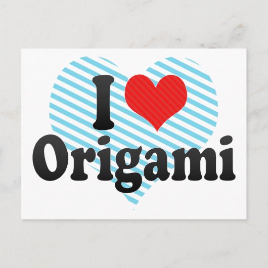 折り紙が大好き ポストカード (正面)