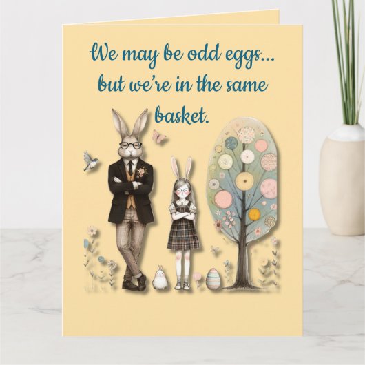 折り紙のグリーティングカード - おかしな卵 カード (正面)