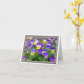 折り紙のグリーティングカード – すみれ! カード (黄色い花)