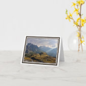 折り紙のグリーティングカード - イタリアンアルプス！ カード (黄色い花)