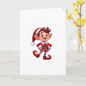 折り紙のグリーティングカード（エルフ付き） カード (黄色い花)