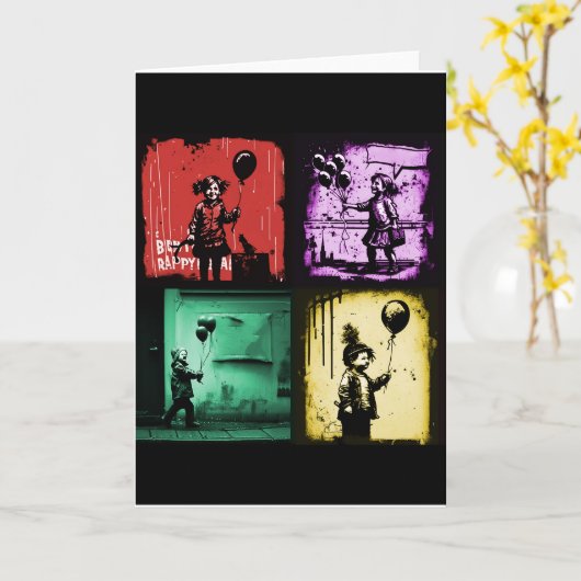 折り紙のグリーティングカード カード (黄色い花)