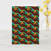 折り紙のグリーティングカード カード (黄色い花)