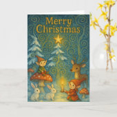 折り紙のグリーティングカード カード (黄色い花)