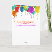 折り紙のグリーティングカード カード (裏面)