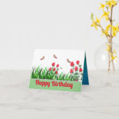 折り紙のグリーティングカード カード (黄色い花)