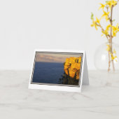 折り紙のグリーティングカード - コルシカ島ボニファシオ カード (黄色い花)