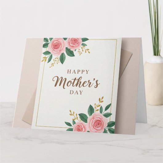 折り紙のグリーティングカード ハッピーマザーズデー カード (正面)
