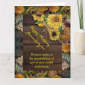 折り紙のグリーティングカード 結婚記念日 カード (正面)