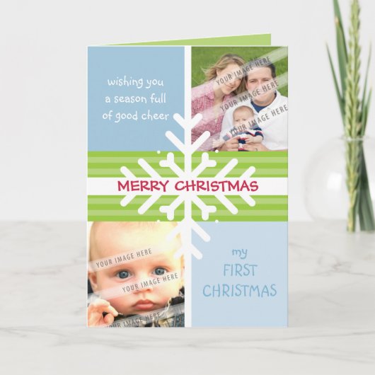 折り紙のグリーティングカード :: 雪の結晶の解剖学３ シーズンカード (正面)