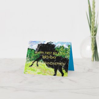 折り紙のグリーティングカード 1歳の誕生日 カード