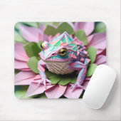 折り紙のジュエルカエル マウスパッド (マウス)