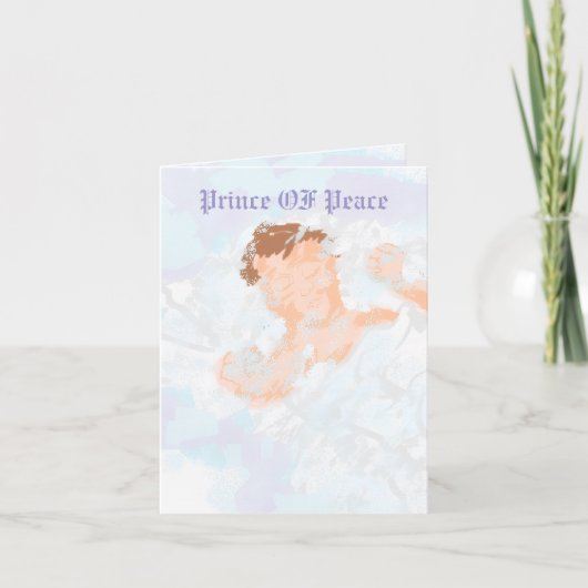 折り紙のホリデーカード : イエス・キリストの誕生 シーズンカード (正面)