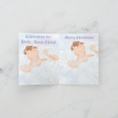 折り紙のホリデーカード : イエス・キリストの誕生 シーズンカード (内部)