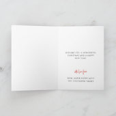 折り紙のホリデーカード | クリスマスの配達トラック シーズンカード (内部)