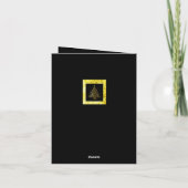 折り紙のホリデーギフトカード カード (裏面)