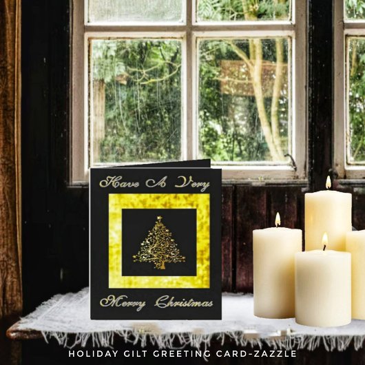 折り紙のホリデーギフトカード カード