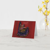 折り紙のメキシコの誕生日カード カード (黄色い花)