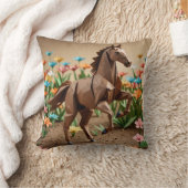 折り紙の動物の馬がコンフィ クッション (ブランケット)