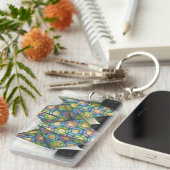 折り紙の占い師オン幾何学紙 キーホルダー (正面右)