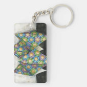 折り紙の占い師オン幾何学紙 キーホルダー (裏面)