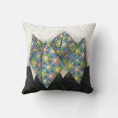 折り紙の占い師オン幾何学紙 クッション (裏面)