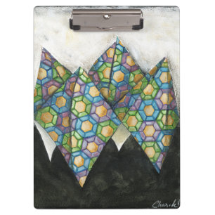 折り紙の占い師オン幾何学紙 クリップボード
