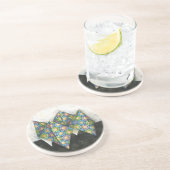 折り紙の占い師オン幾何学紙 コースター (側面)