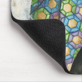 折り紙の占い師オン幾何学紙 マウスパッド (コーナー)