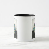 折り紙の占い師オン幾何学紙 マグカップ (中央)