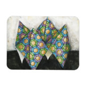 折り紙の占い師オン幾何学紙 マグネット (横)