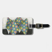 折り紙の占い師オン幾何学紙 ラゲッジタグ (正面横)