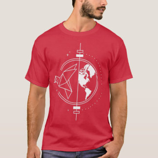 折り紙の地球1 Tシャツ