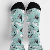 折り紙の子猫の友人//幾何学的な猫種 ソックス (上部)