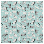 折り紙の子猫の友人//幾何学的な猫種 ファブリック (見本)