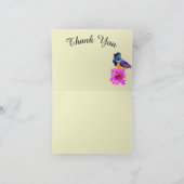 折り紙の感謝カード : カラフルな鳥 サンキューカード (内部)