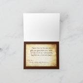 折り紙の感謝カード ヴィンテージ式 指輪交換 サンキューカード (内部)